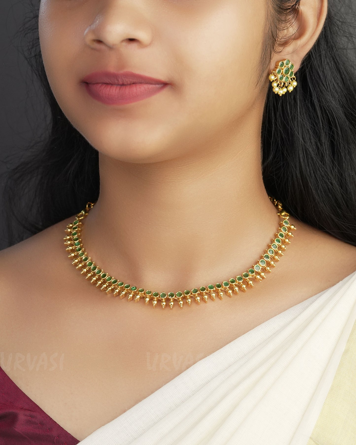 Gold-Toned Kemp Choker Necklace 1028