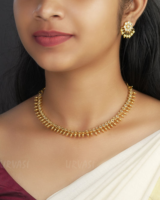 Gold-Toned Kemp Choker Necklace 1026
