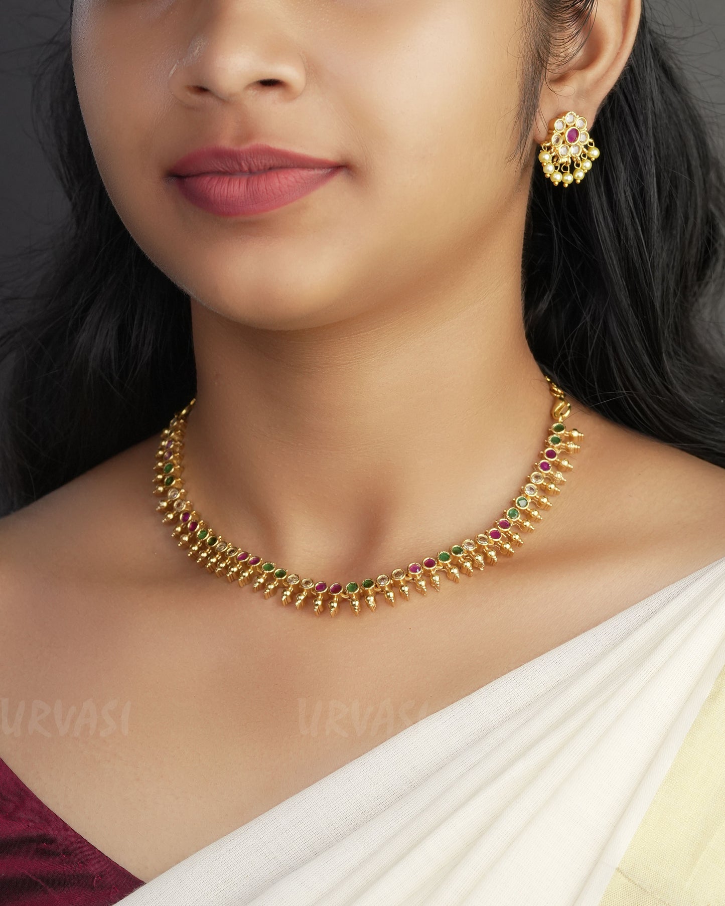 Gold-Toned Kemp Choker Necklace 1019