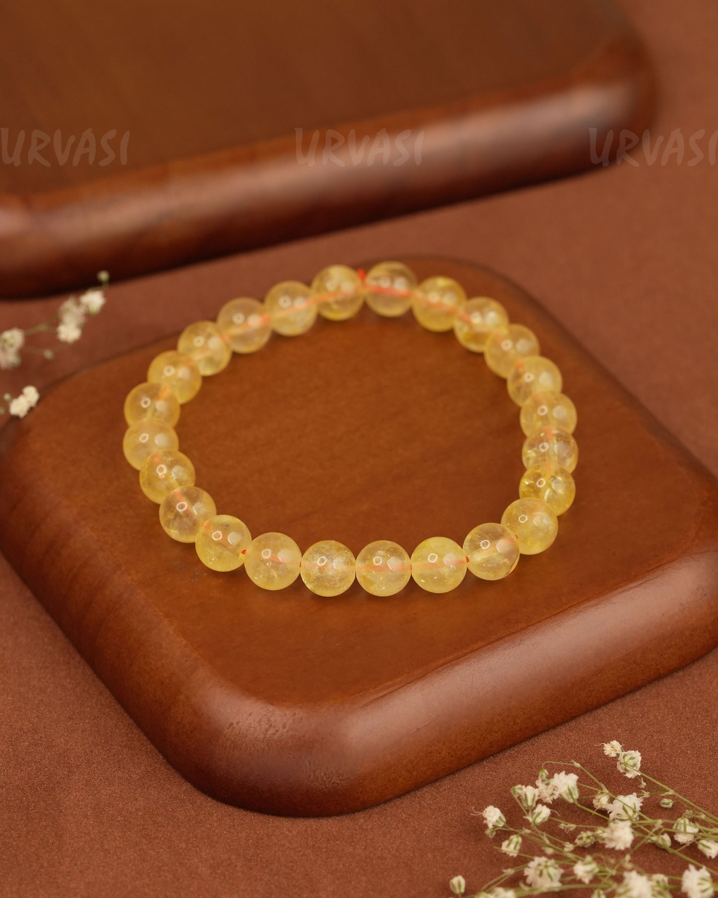Hand-Made Yellow Citrine Stone Bracelet BR 08