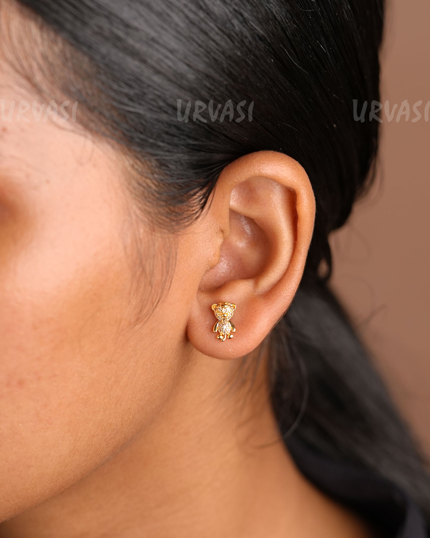 Minimal Teddy Designed AD Earrings ER 427