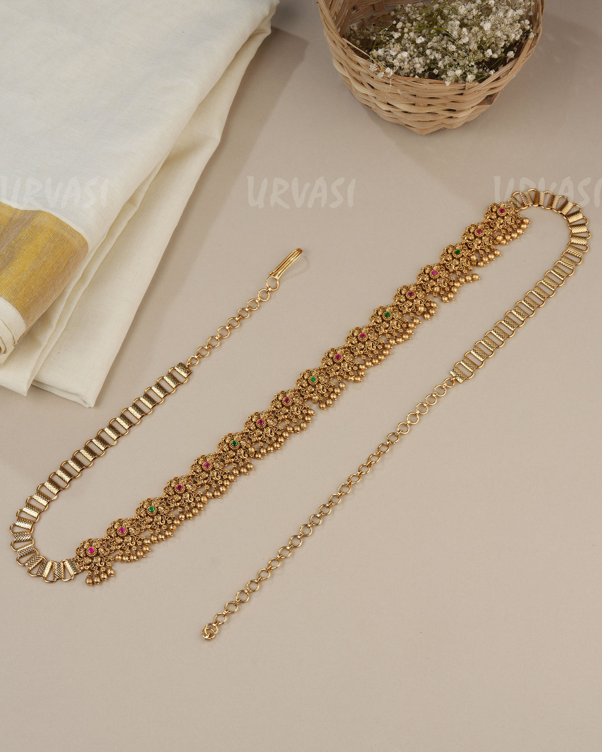 Premium Classic Floral Hip Chain HC 111