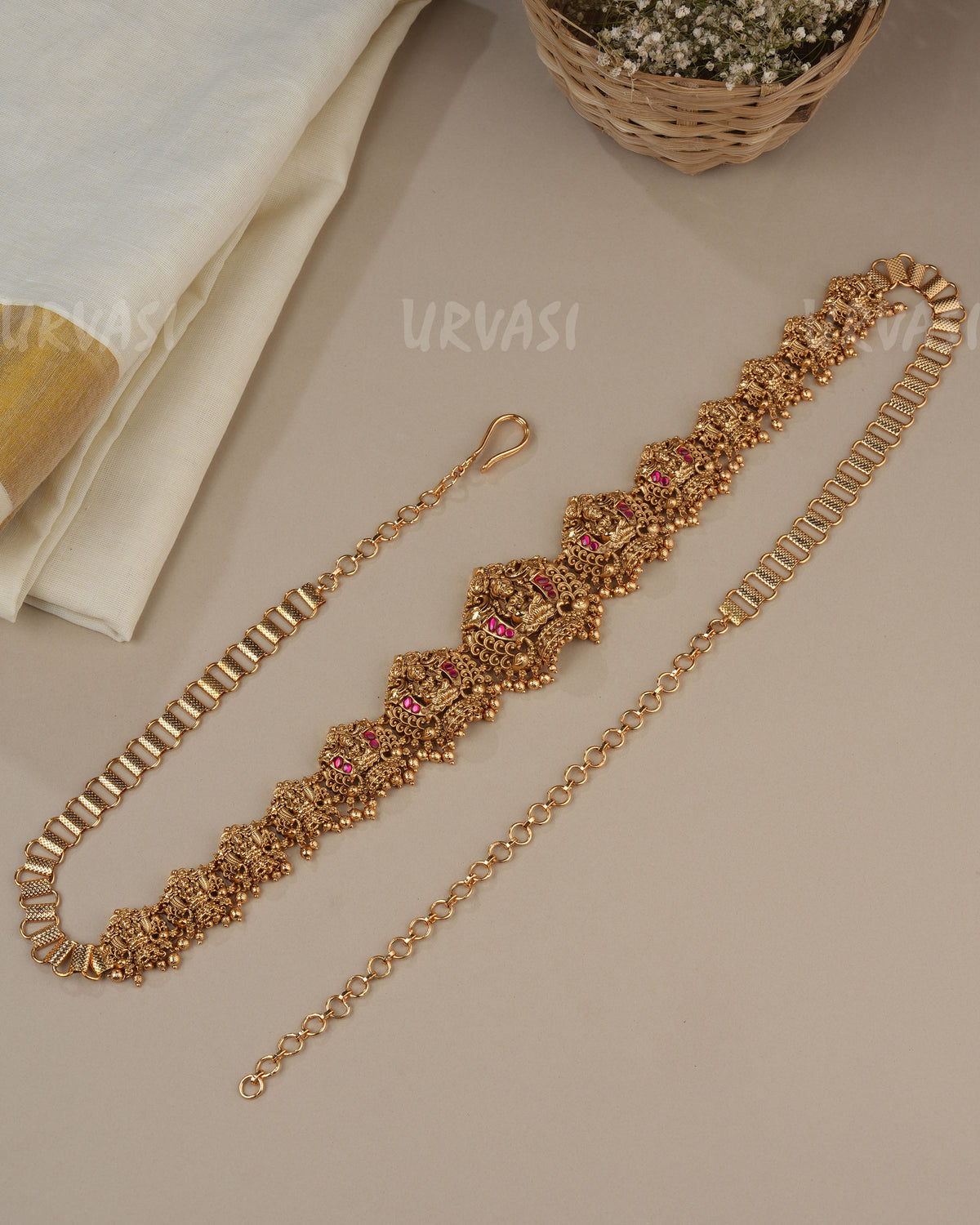 Premium Traditional Gaja Lakshmi Hip chain HC 101