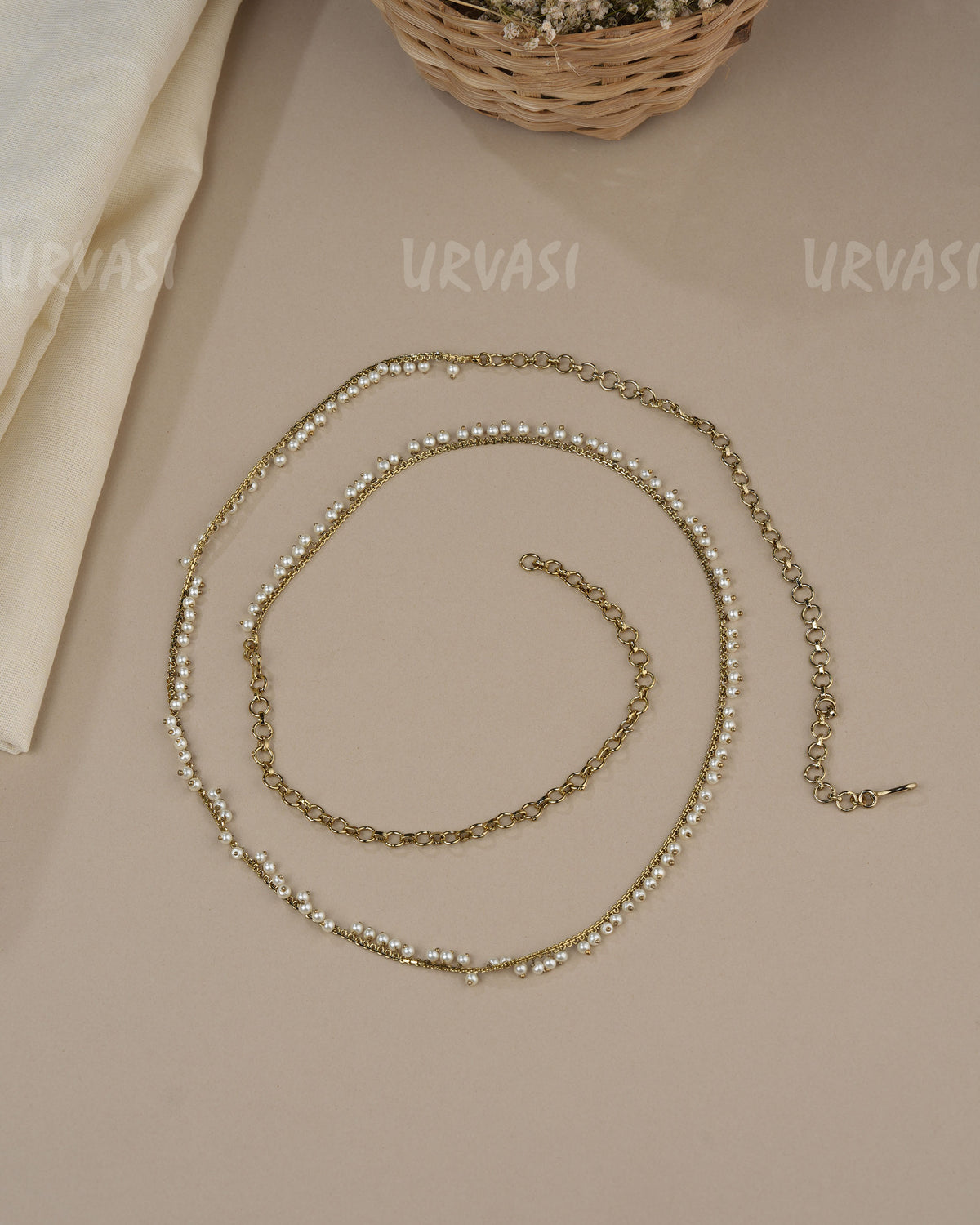 Mehendi Polish Pearl Beaded Hip Chain HC 120