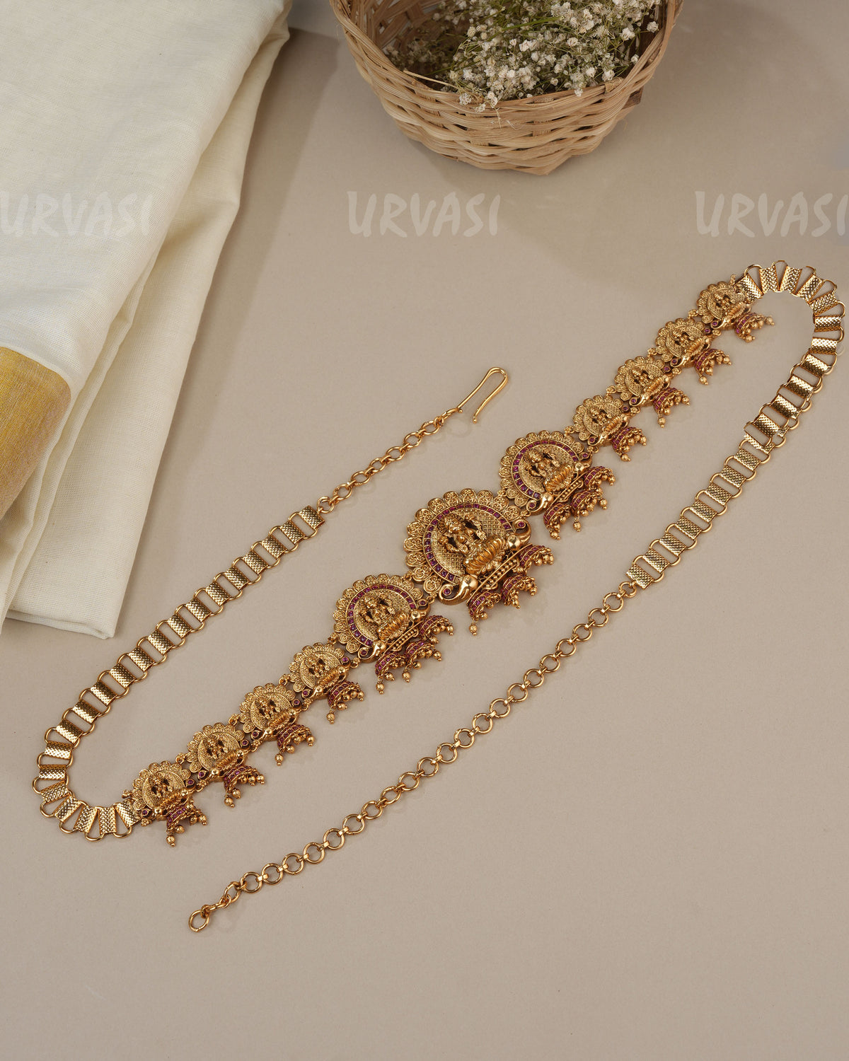 Premium Lotus Lakshmi Aura Hip Chain HC 107