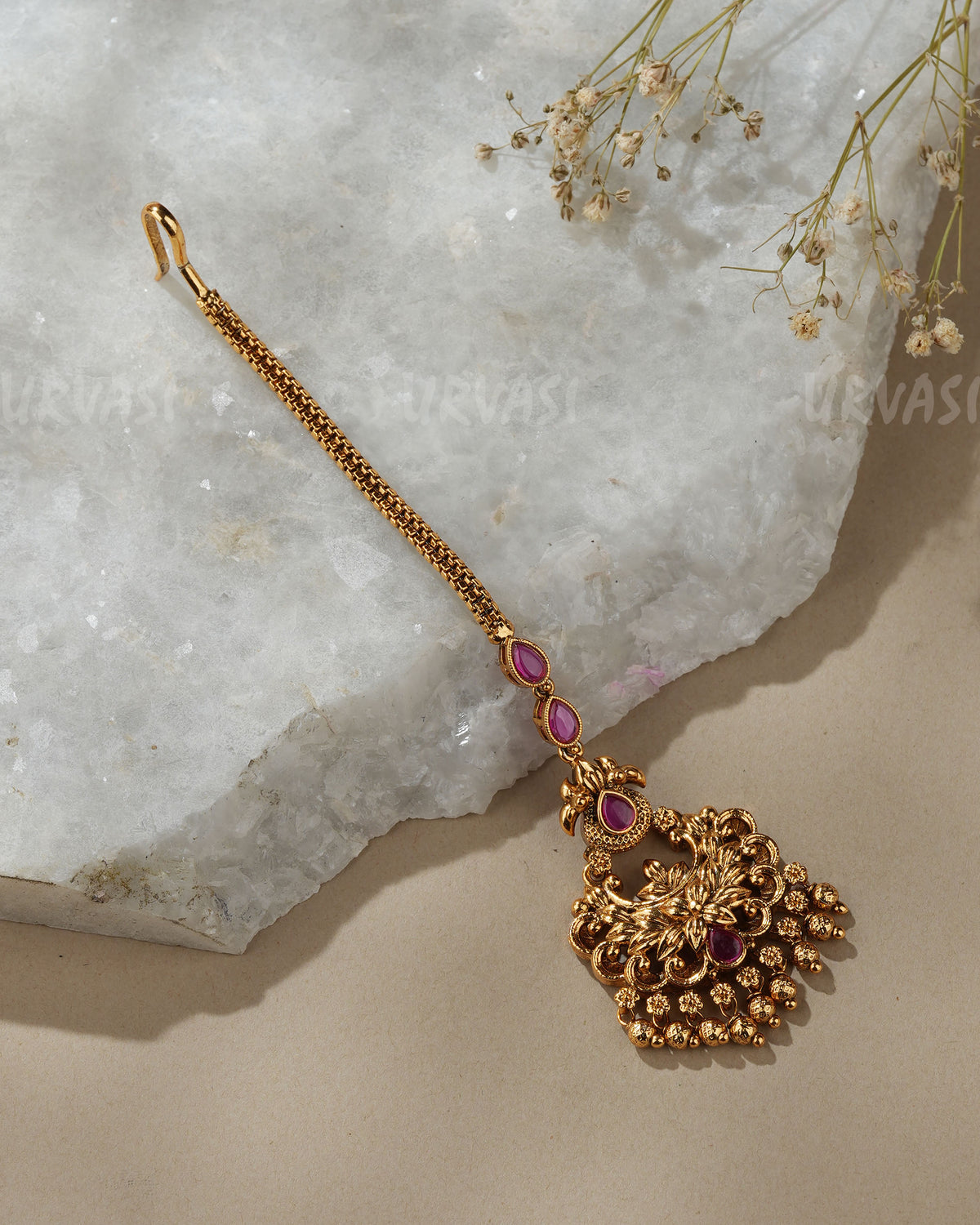 Gold - Toned Classic Floral Chutty CH 186