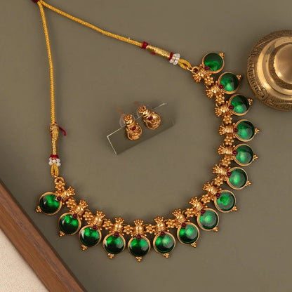 Gold-Toned Palakka Version Necklace 1622