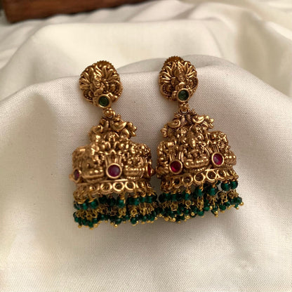 Gold-Toned Lakshmi Peacock Earrings ER 298