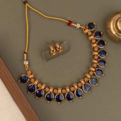 Gold-Toned Palakka Version Necklace 1622