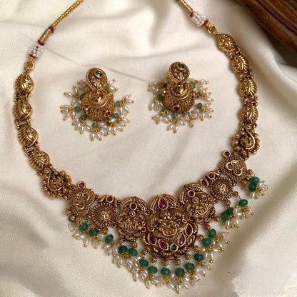 Premium Antique Floral Non-Idol Necklace 1461