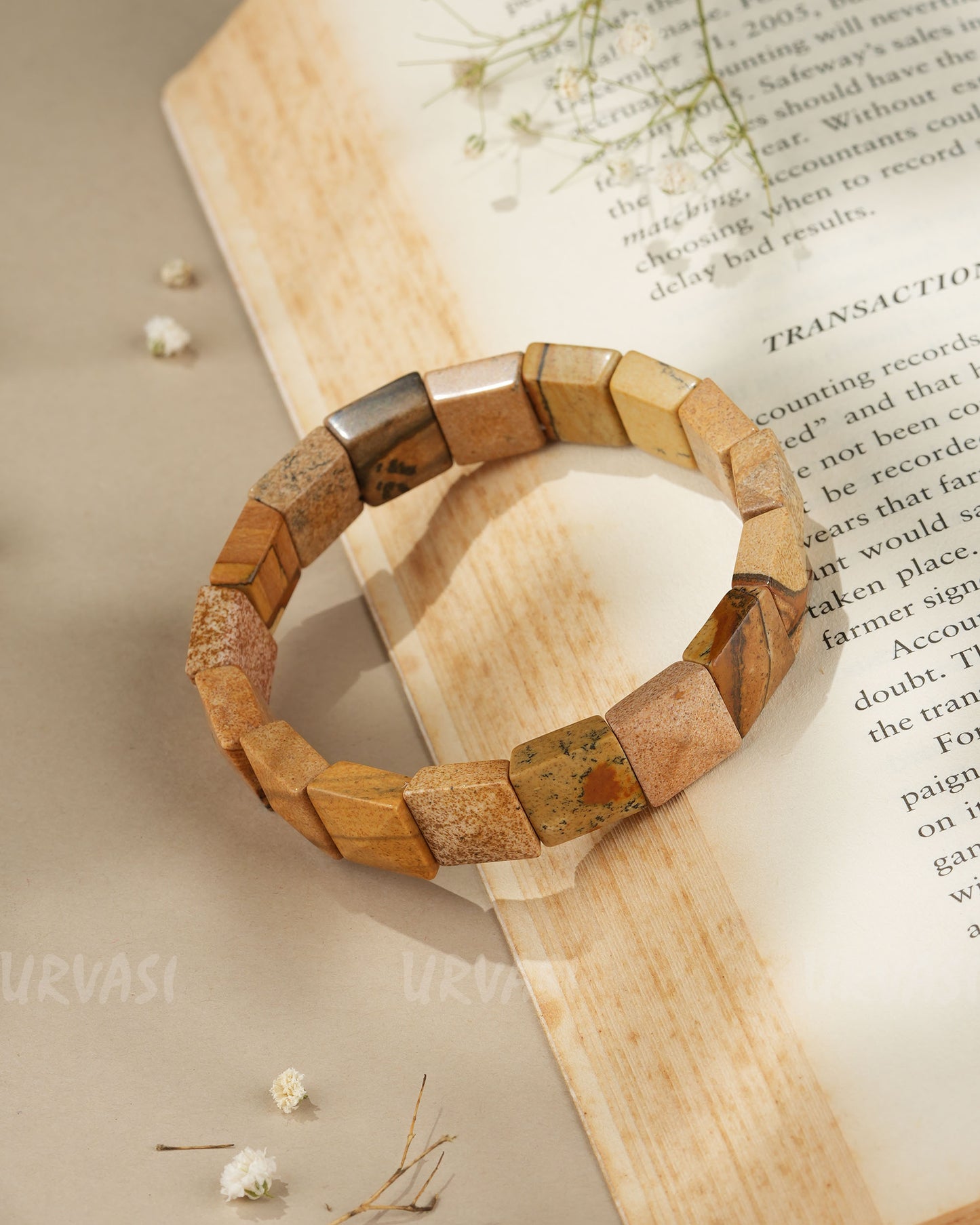 Hand-Made Jasper Nugget-Style Bracelet  BR 80