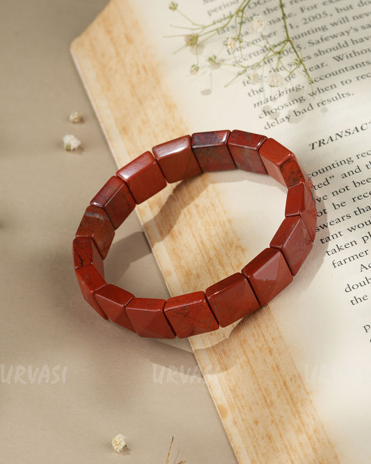 Hand-Made Red Jasper Stone Bracelets BR 65