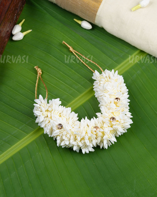 Traditional Artificial Stretchable Mullapoo (Jasmine Flower)Hair Accessories HR 24
