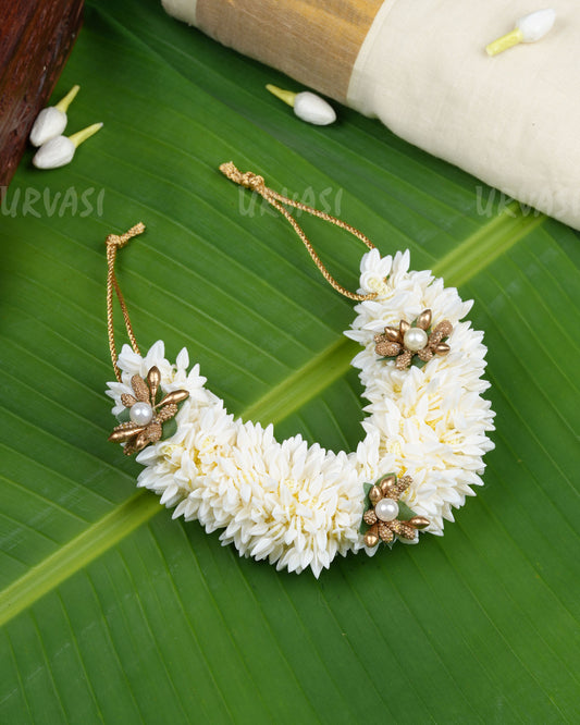Traditional Artificial Stretchable Mullapoo (Jasmine Flower)Hair Accessories HR 23