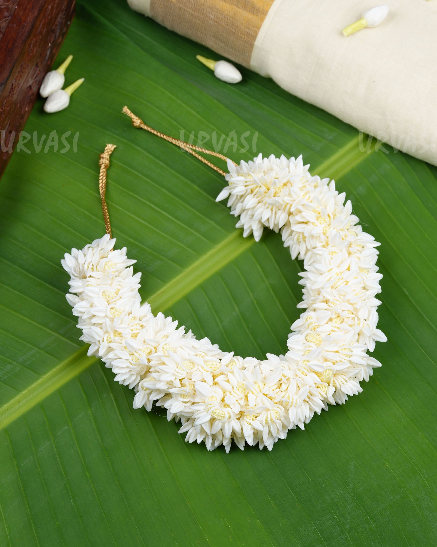 Traditional Artificial Stretchable Mullapoo (Jasmine Flower)Hair Accessories HR 22