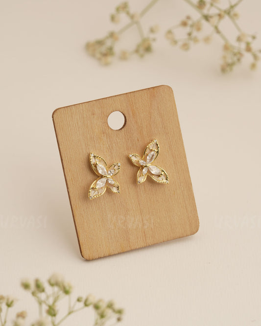 Gold Polish Trendy Imported  Earring- ER 41