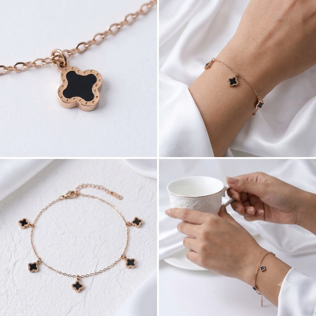 Rose-Gold Polish Anti-Tarnish Bracelet BR 30