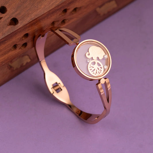 Rose-Gold Polish Anti-Tarnish Cuff bangles BA 374