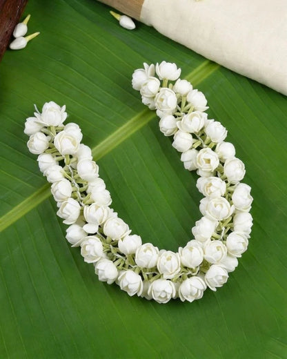 Traditional Artificial Stretchable Mullapoo (Jasmine Flower) Hair Accessories HR 29