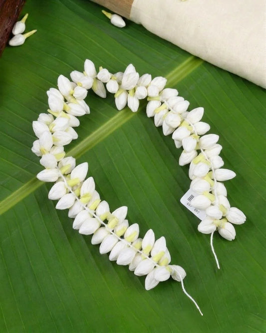 Traditional Artificial Stretchable Mullapoo (Jasmine Flower) Hair Accessories HR  27