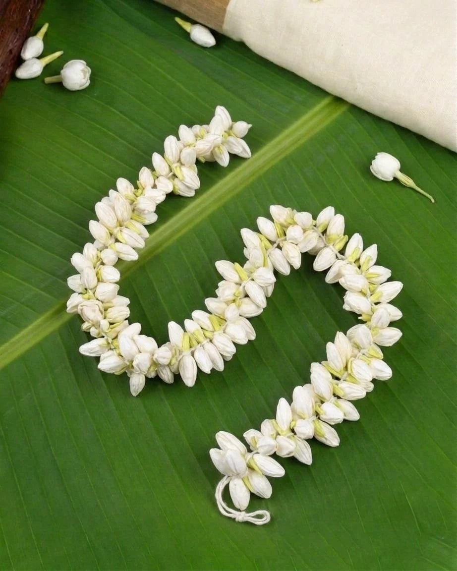 Traditional Artificial Stretchable Mullapoo (Jasmine Flower) Hair Accessories HR 28