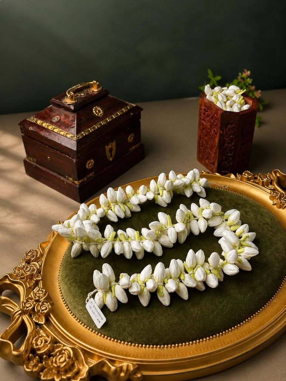 Traditional Artificial Stretchable Mullapoo (Jasmine Flower) Hair Accessories HR 28
