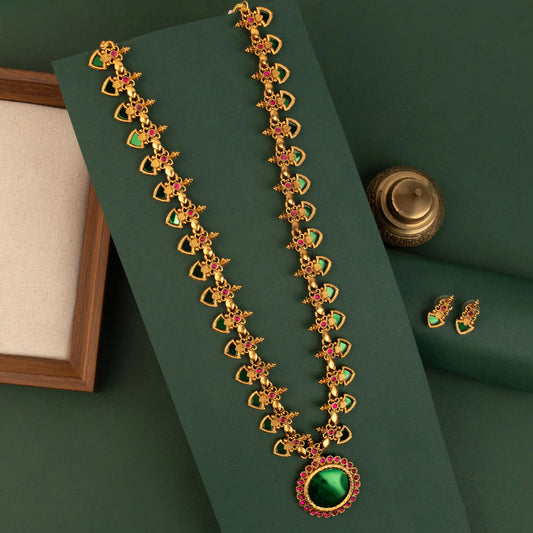 Gold-Plated Palakka Long Necklace 1721