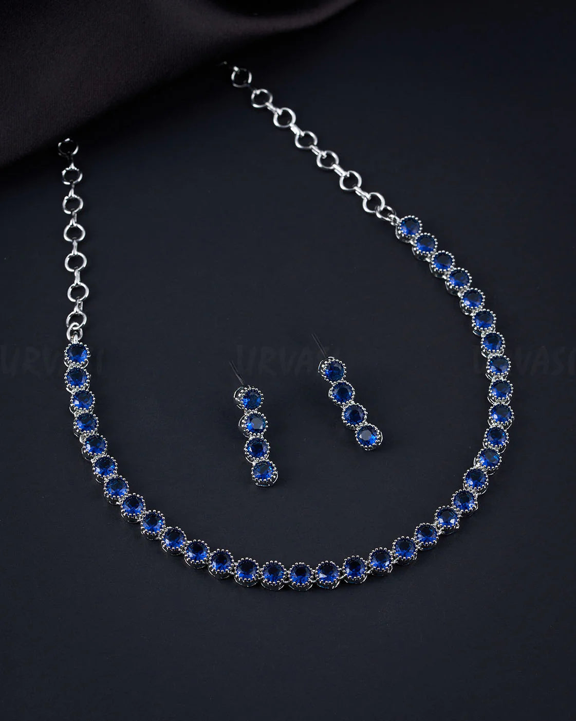 Rhodium Polish AD Necklace 006