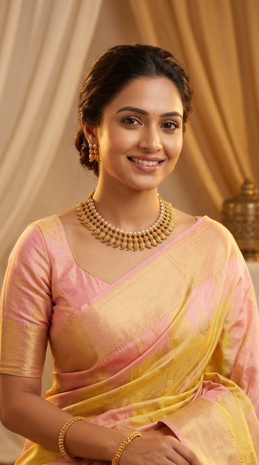 Gold-Toned Mango Pearl Necklace 1183