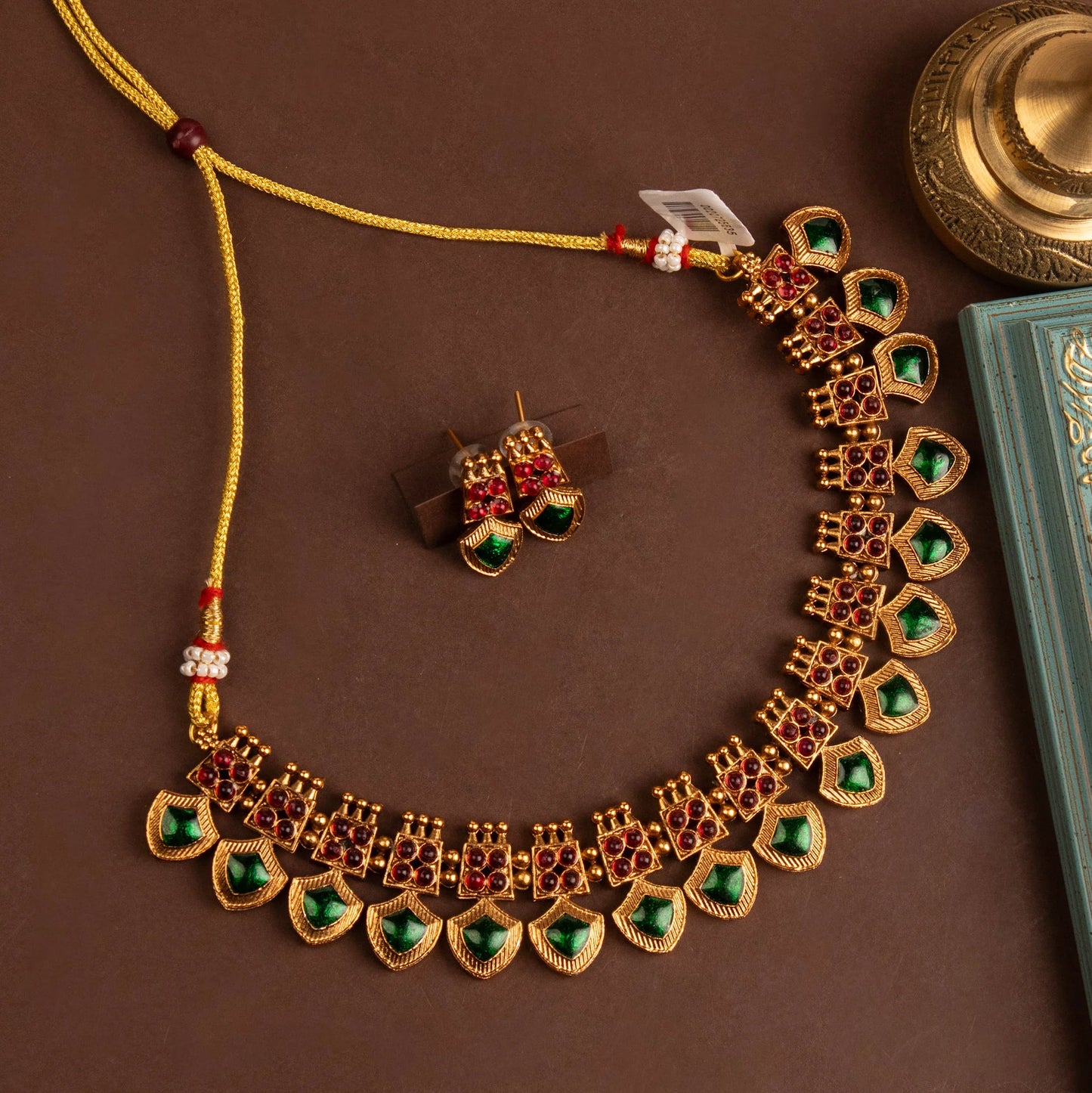 Gold-Polish Palakka Version Necklace 1264
