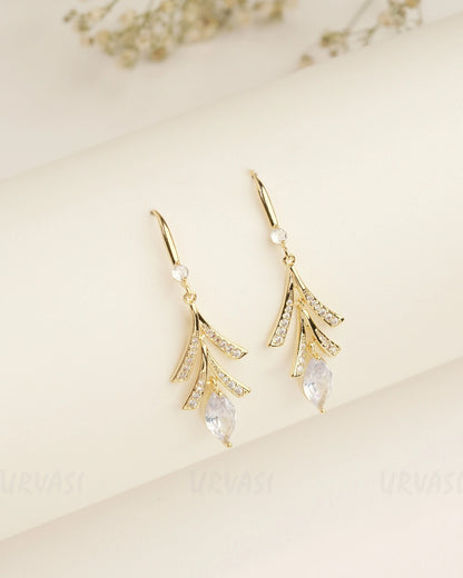 Rhodium Polish Trendy Imported Earrings ER 391