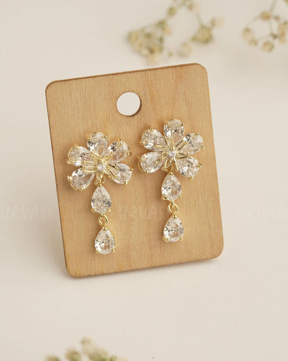 Rhodium Polish Trendy Imported Earrings ER 373