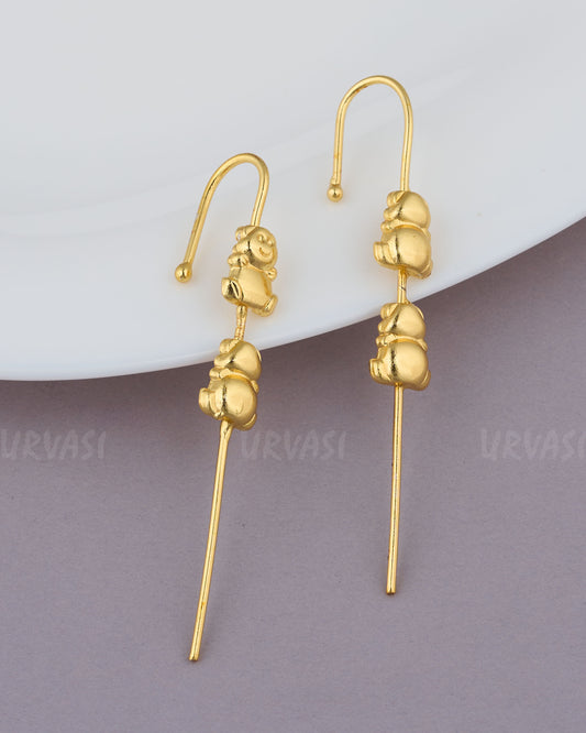 Gold-Toned Statemental EarCuff Earrings  ER 871