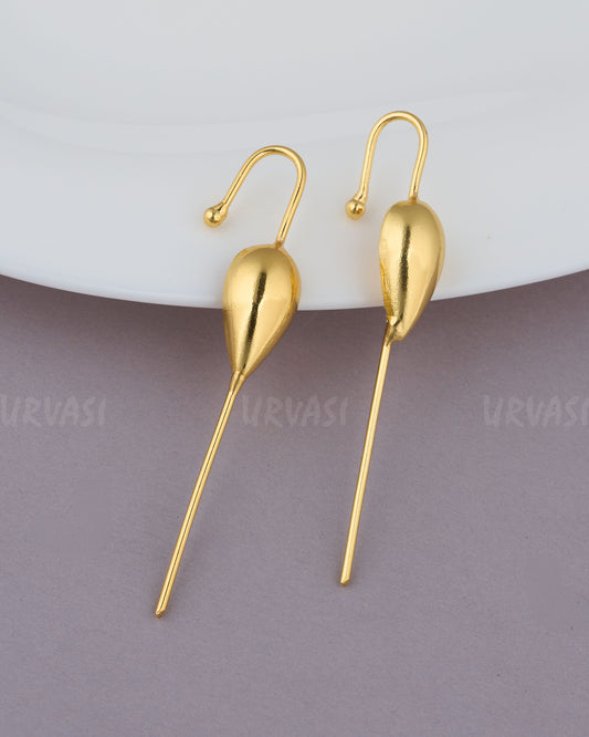 Gold-Toned Statement  EarCuff Earrings ER 877