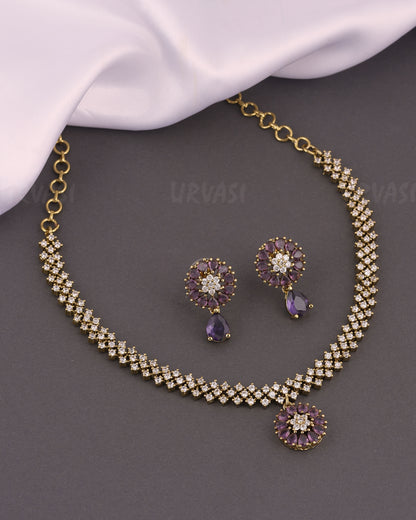 Mehendi Polish Celest Bloom Cluster Necklace 323