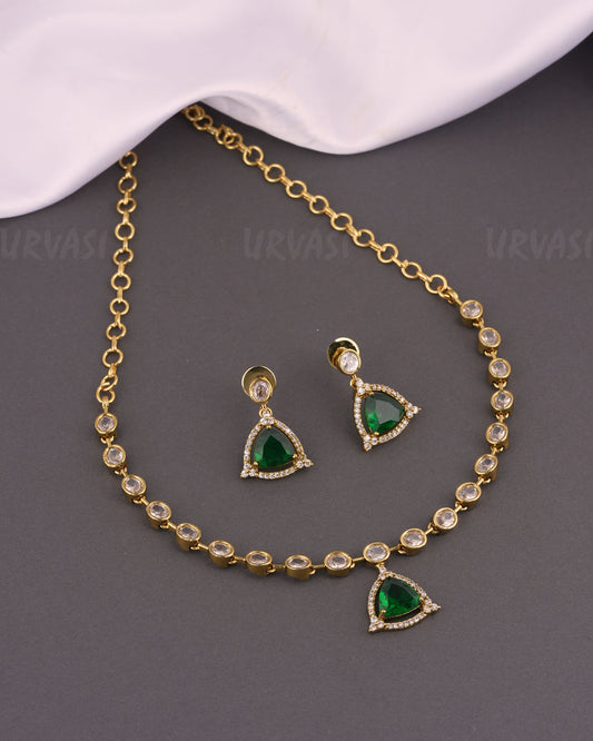 Mehendi Polish Stone-Studded Necklace  254