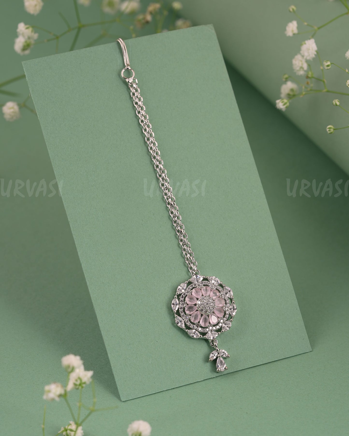 Rhodium-Polish Floral Chutty CH 130