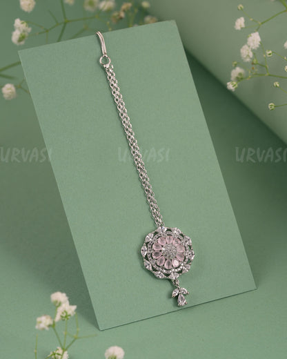 Rhodium-Polish Floral Chutty CH 130