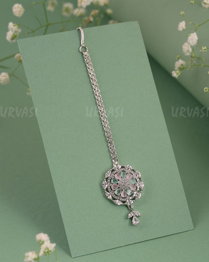 Rhodium-Polish Floral Chutty CH 130