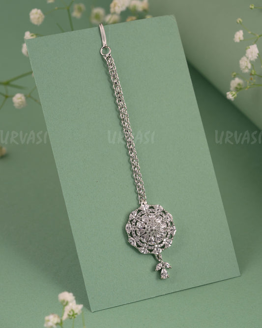 Rhodium-Polish Floral Chutty CH 130