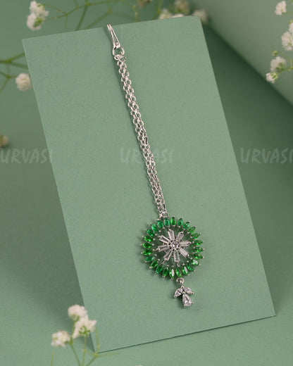 Rhodium-Polish Floral Designed Chutty CH 129