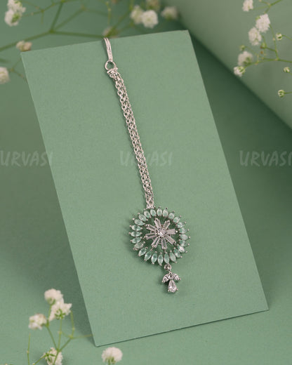 Rhodium-Polish Floral Designed Chutty CH 129