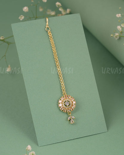 Gold-Polish Floral Designed Chutty CH 122