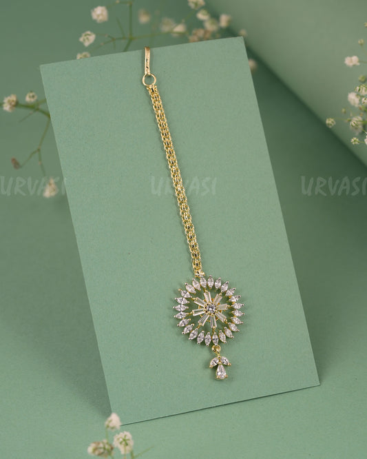 Gold-Polish Floral Stones Chutty CH 121