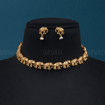 Gaja Mukta Antique Necklace 342