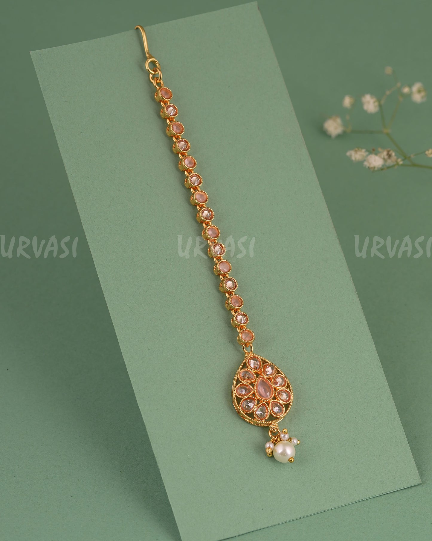 Gold-Toned Polki Designed Chutty CH 138
