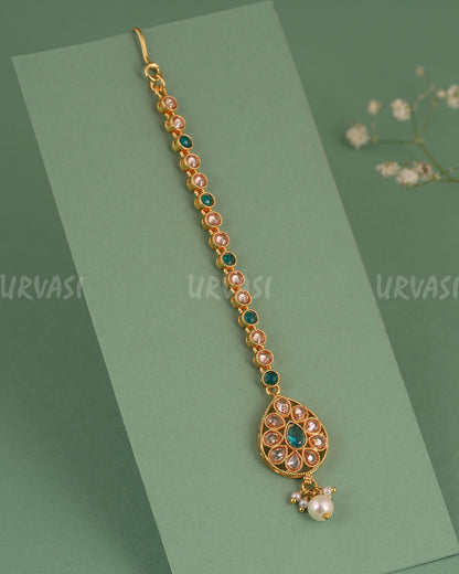 Gold-Toned Polki Designed Chutty CH 138
