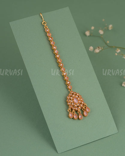 Gold-Toned Teardrop Designed Chutty CH 135