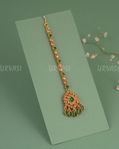Gold-Toned Teardrop Designed Chutty CH 135
