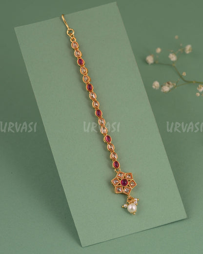 Gold-Toned Floral Designed Chutty CH 134